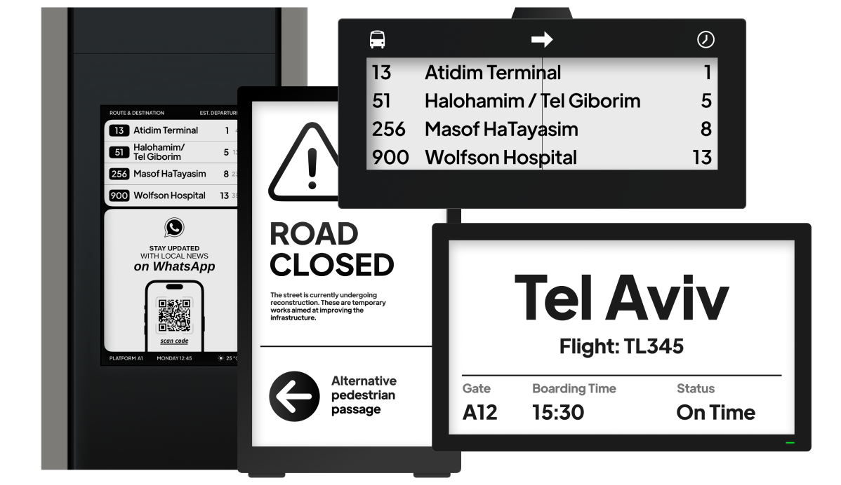 Urban Digital epaper sign
